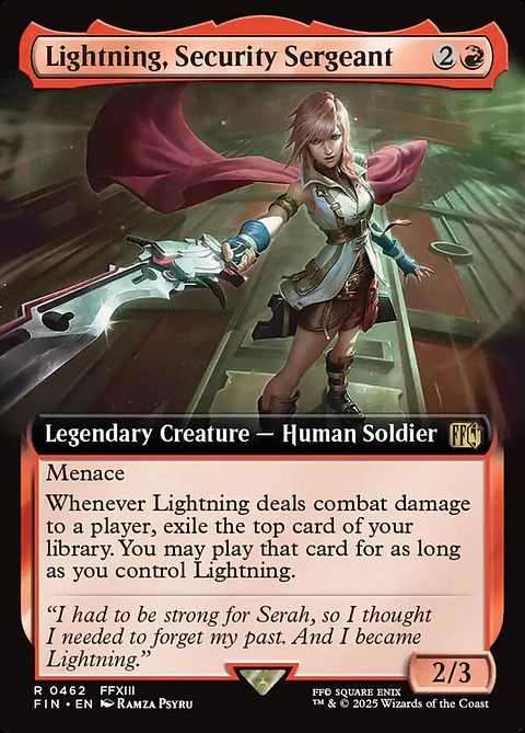 Lightning, Security Sergeant (Extended Art) | Inglés | NM | FIN