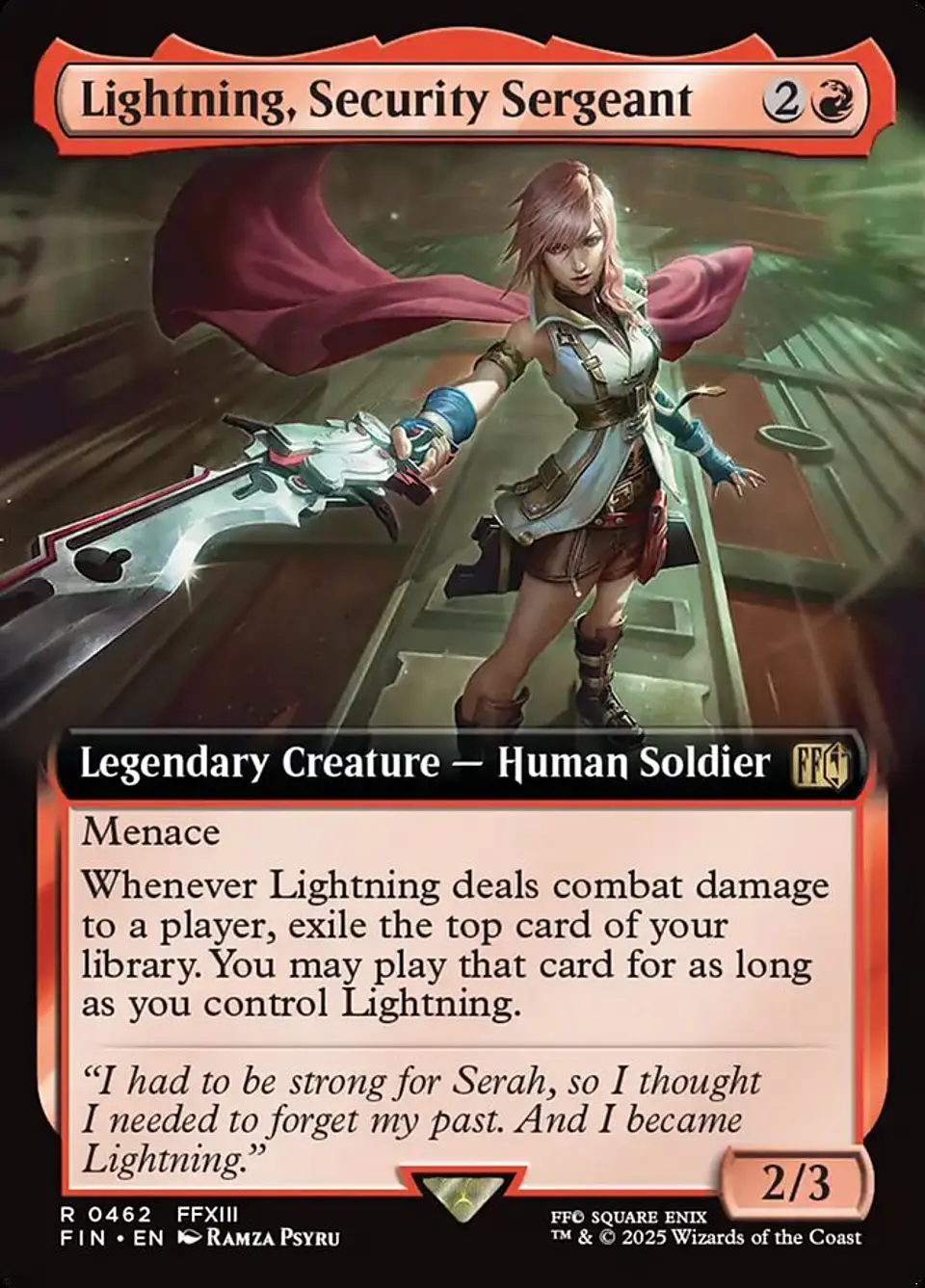 Lightning, Security Sergeant (Extended Art) | Inglés | NM | FIN 1