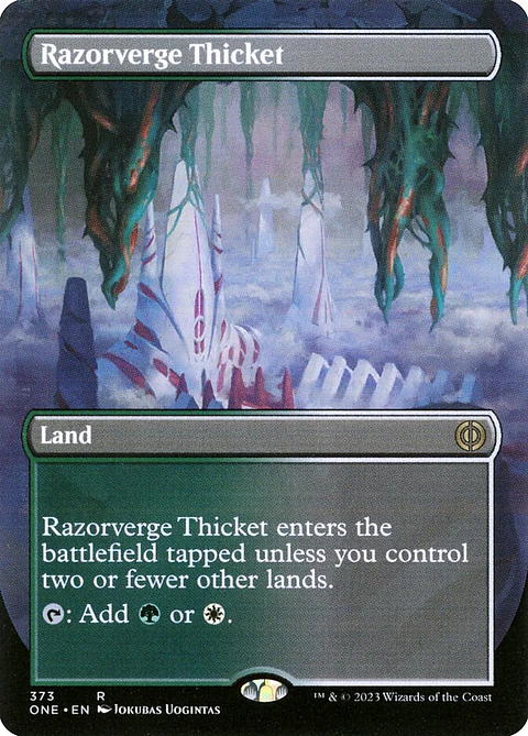 Razorverge Thicket (Borderless foil) | Inglés | NM | ONE