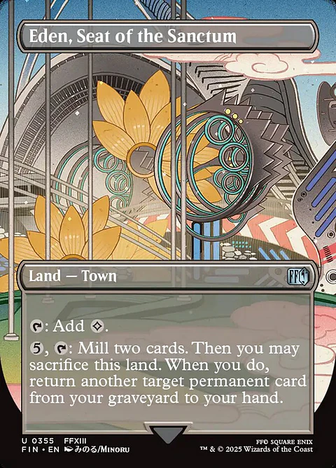 Eden, Seat of the Sanctum (Borderless foil) | Inglés | NM | FIN