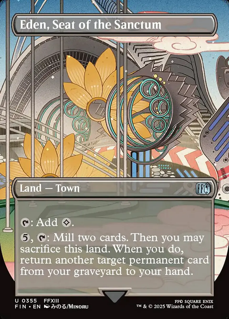 Eden, Seat of the Sanctum (Borderless foil) | Inglés | NM | FIN 1