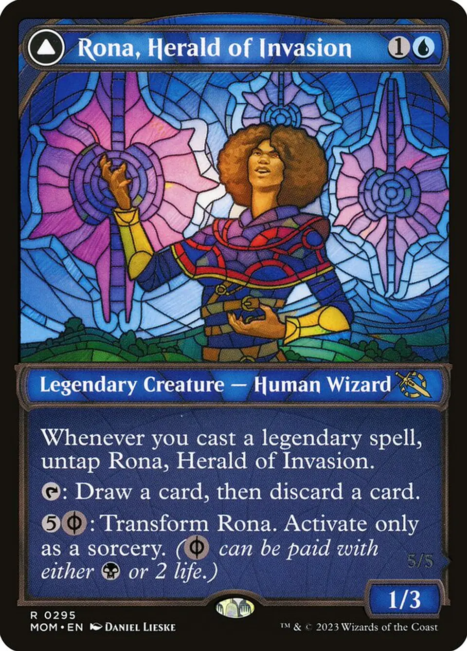 Rona, Herald of Invasion // Rona, Tolarian Obliterator (Showcase foil) | Inglés | NM | MOM 1