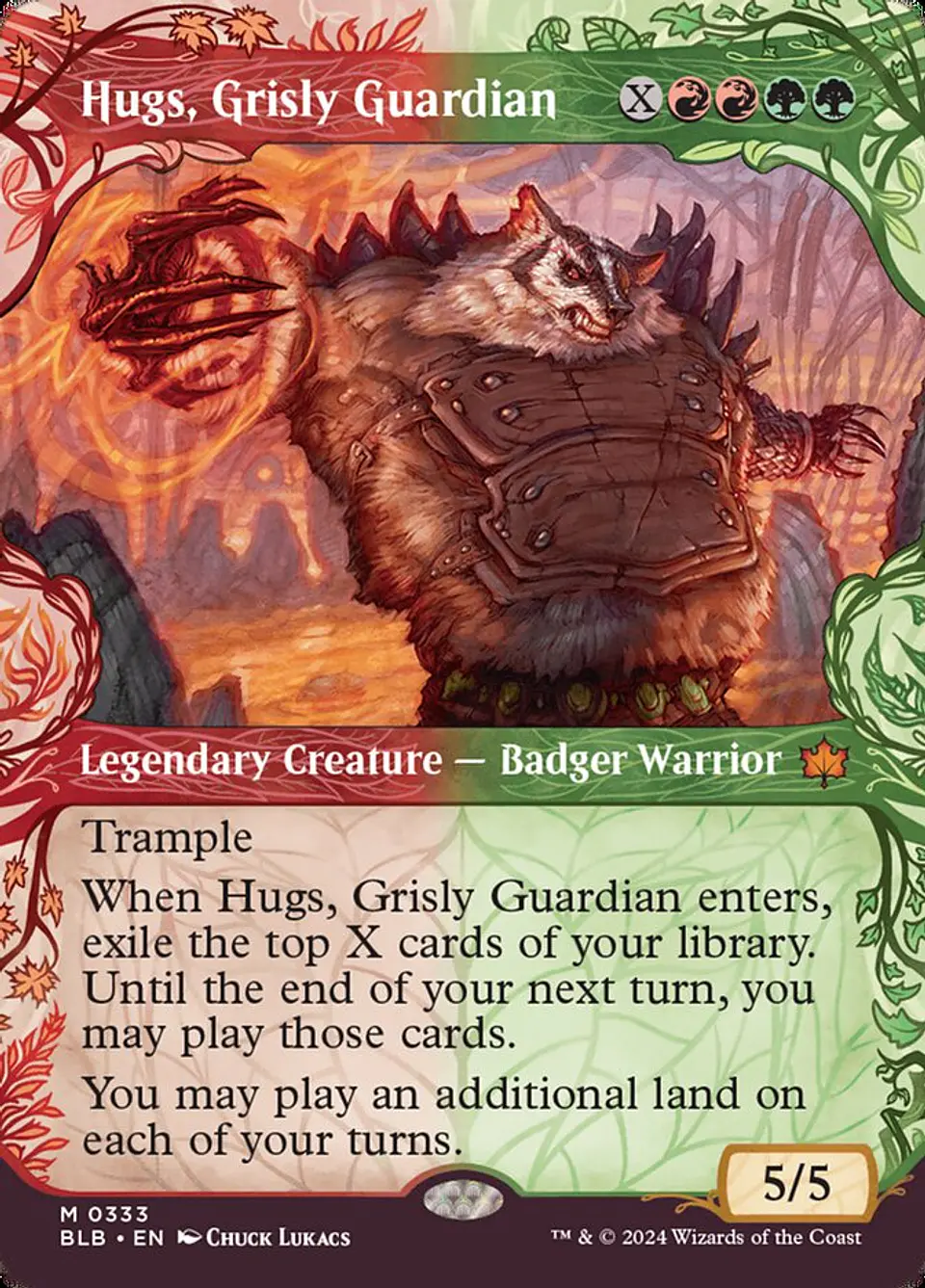 Hugs, Grisly Guardian (Showcase foil) | Inglés | NM | BLB 1