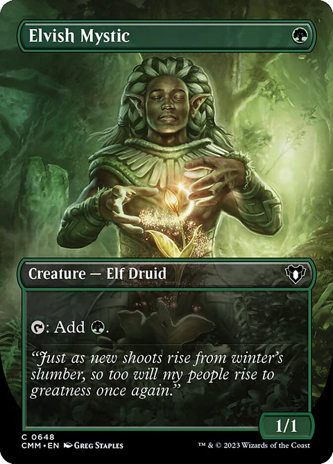 Elvish Mystic (Borderless) | Inglés | NM | CMM