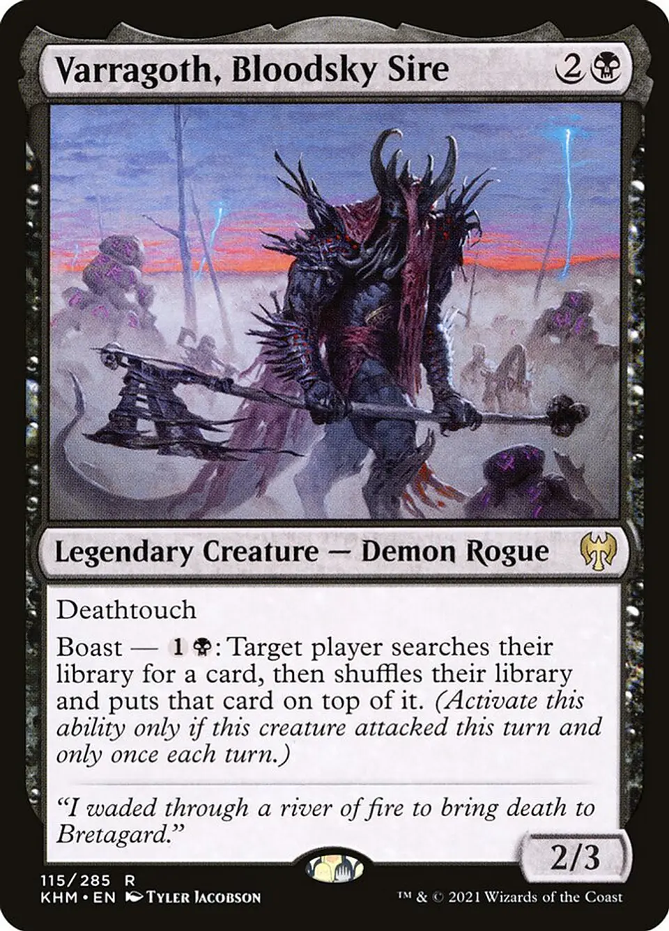 Varragoth, Bloodsky Sire (foil) | Inglés | NM | KHM 1