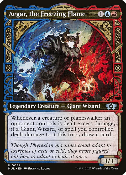 Aegar, the Freezing Flame (Showcase foil) | Inglés | NM | MUL