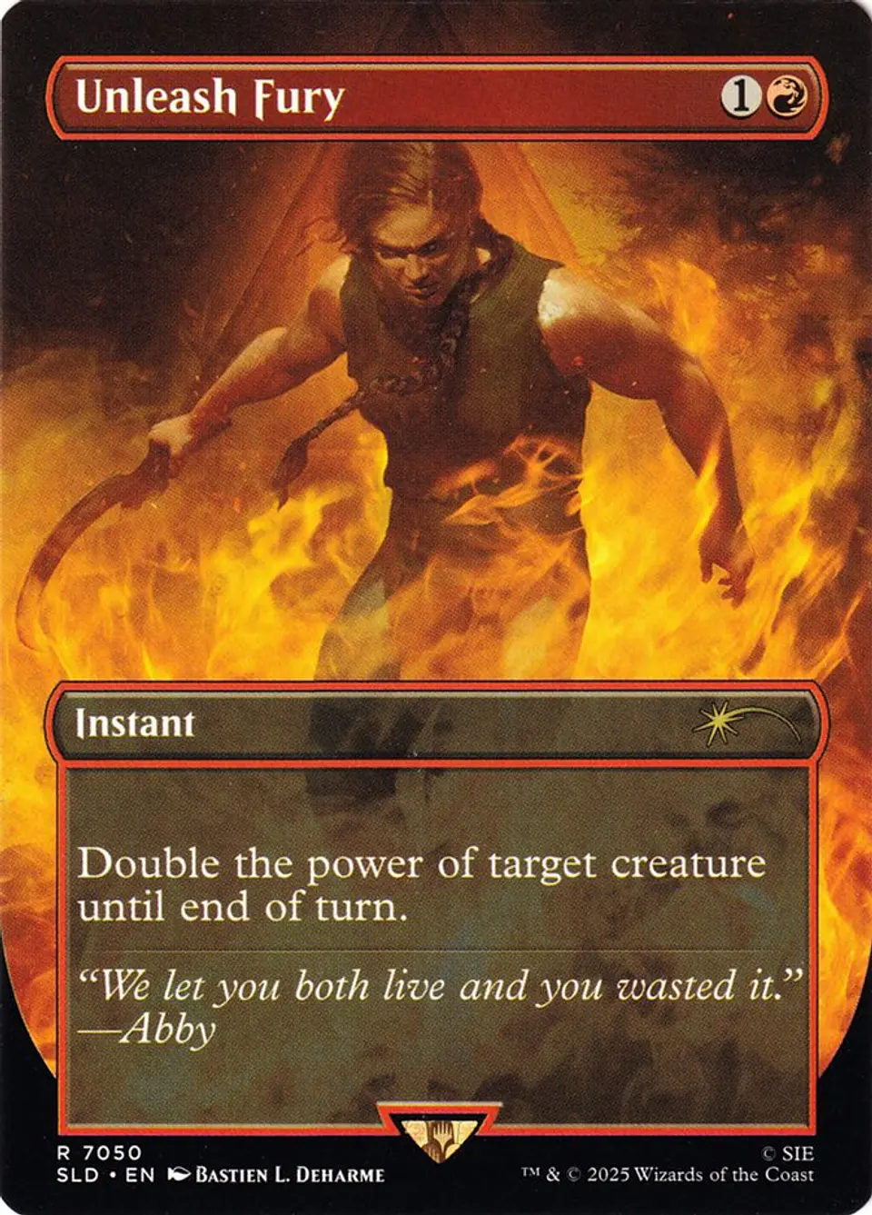 Unleash Fury (Borderless foil) | Inglés | NM | SLD 1