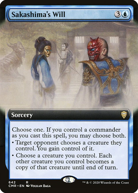 Sakashima's Will (Extended Art foil) | Inglés | NM | CMR