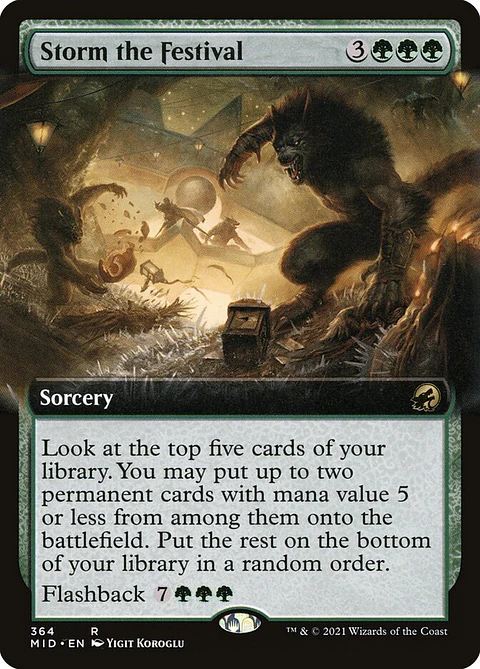 Storm the Festival (Extended Art foil) | Inglés | NM | MID