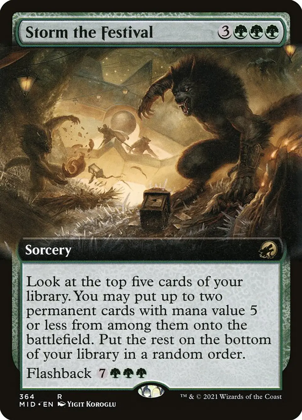 Storm the Festival (Extended Art foil) | Inglés | NM | MID 1