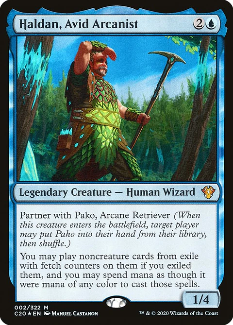 Haldan, Avid Arcanist (foil) | Inglés | NM | C20