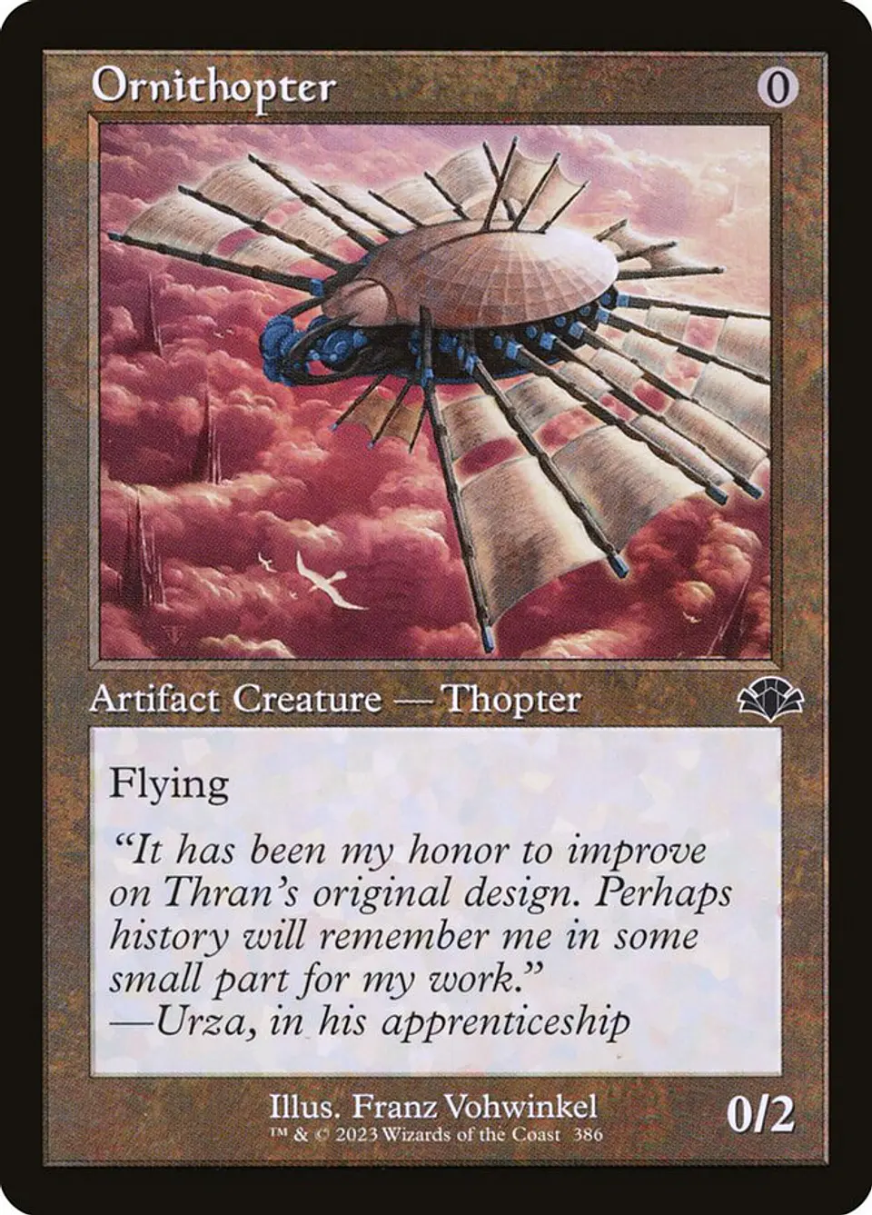 Ornithopter (Retro Frame) | Inglés | NM | DMR 1