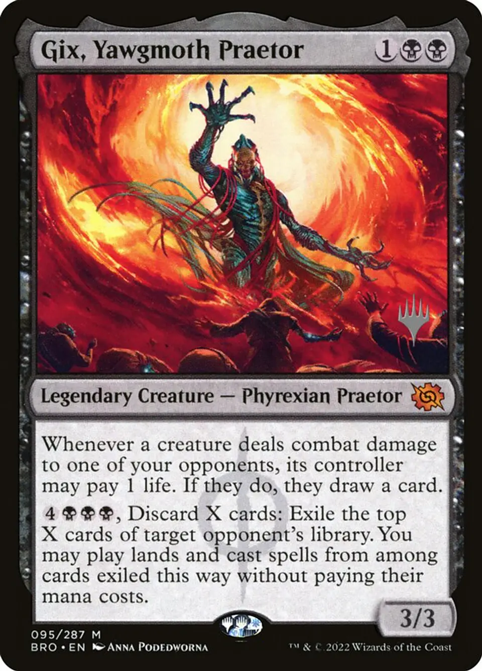 Gix, Yawgmoth Praetor | Inglés | NM | PBRO 1