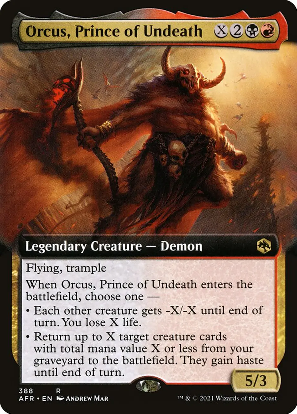 Orcus, Prince of Undeath (Extended Art) | Inglés | NM | AFR 1