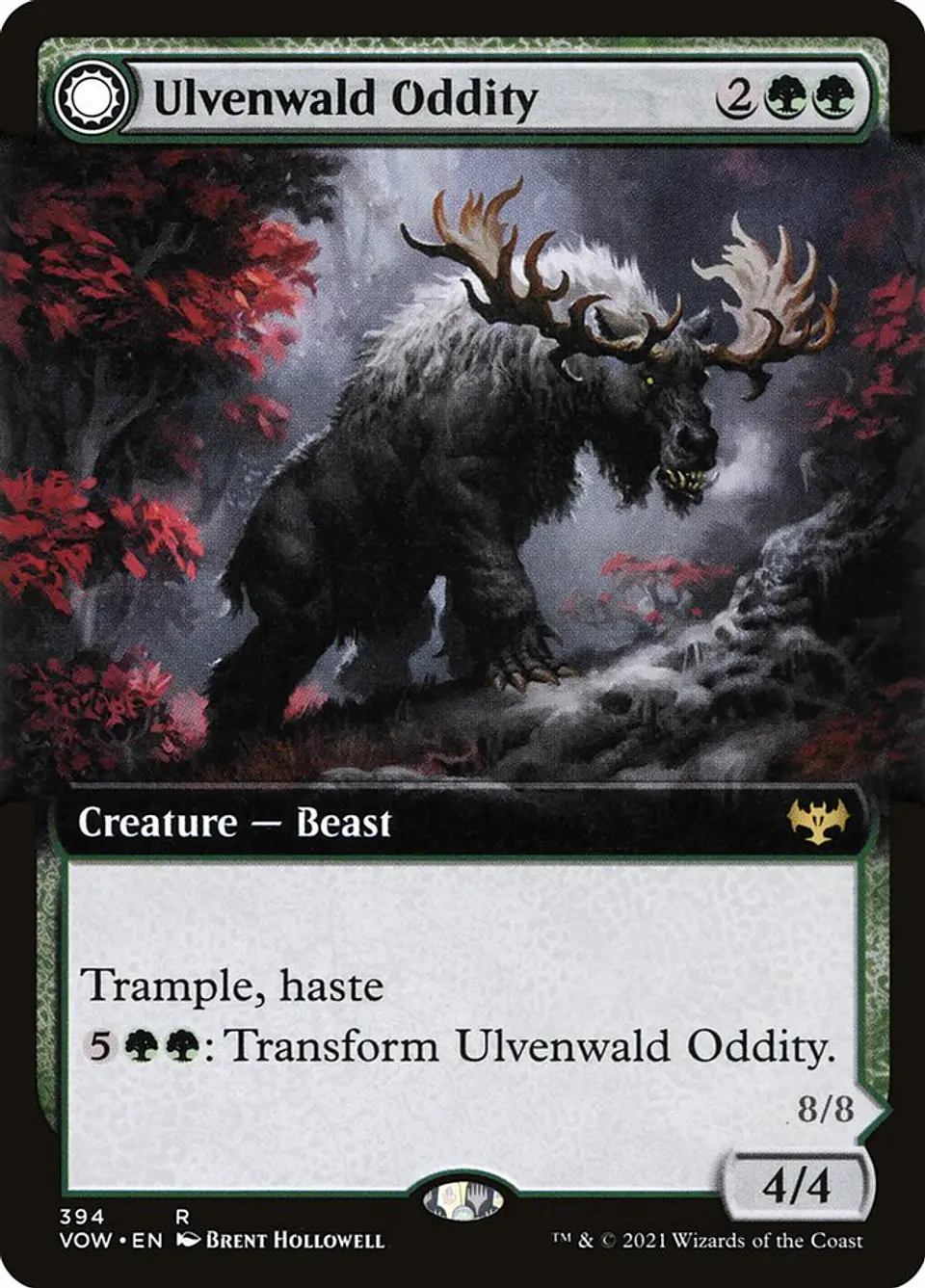Ulvenwald Oddity // Ulvenwald Behemoth (Extended Art foil) | Inglés | NM | VOW 1