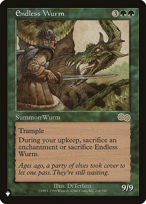 Endless Wurm (Retro Frame) | Inglés | NM | PLST