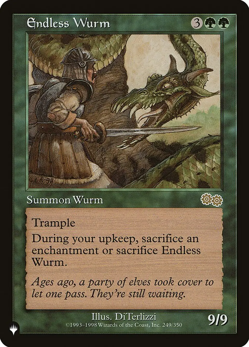 Endless Wurm (Retro Frame) | Inglés | NM | PLST 1
