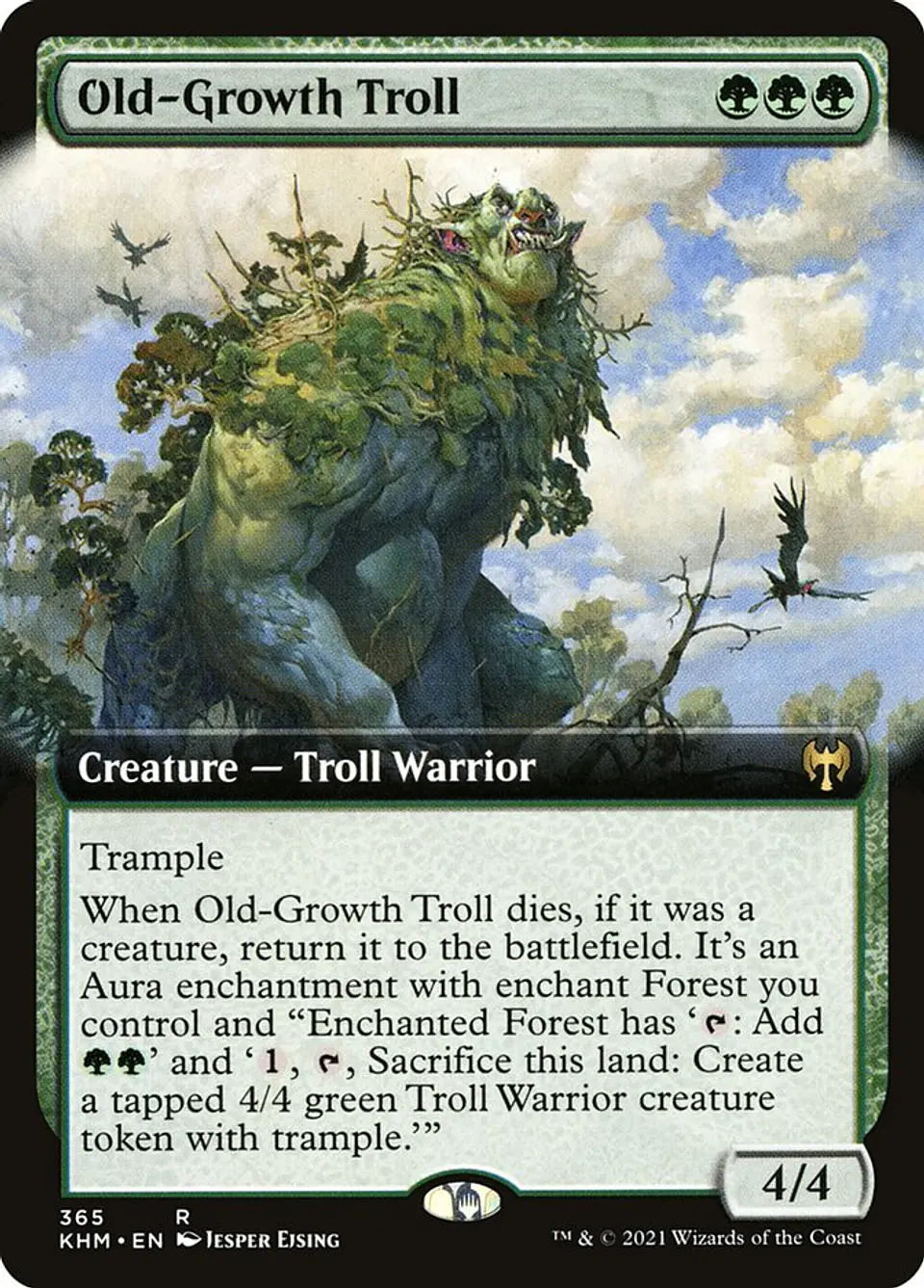 Old-Growth Troll (Extended Art foil) | Inglés | NM | KHM 1