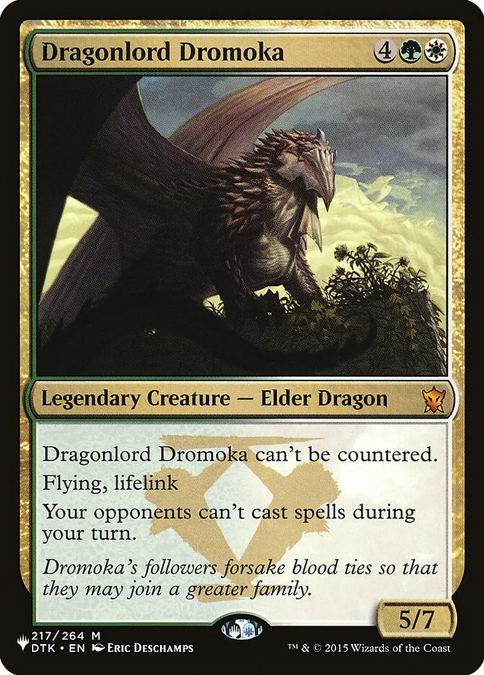 Dragonlord Dromoka | Inglés | NM | PLST 1