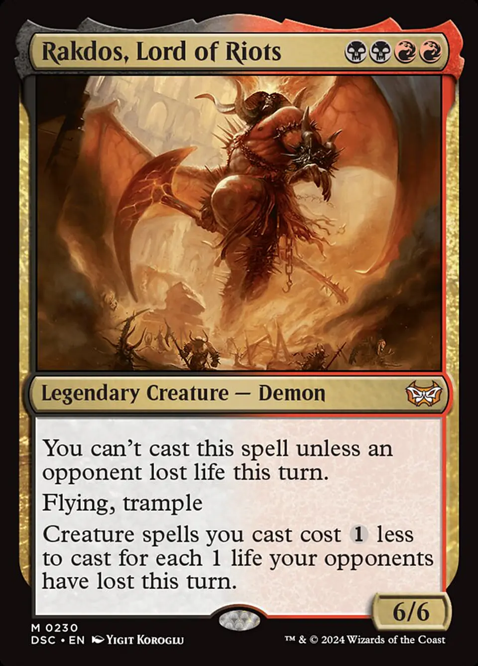 Rakdos, Lord of Riots | Inglés | NM | DSC 1