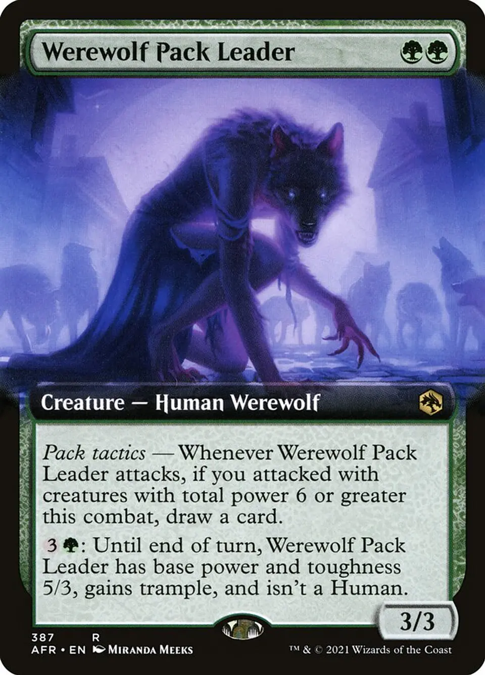 Werewolf Pack Leader (Extended Art foil) | Inglés | EX | AFR 1