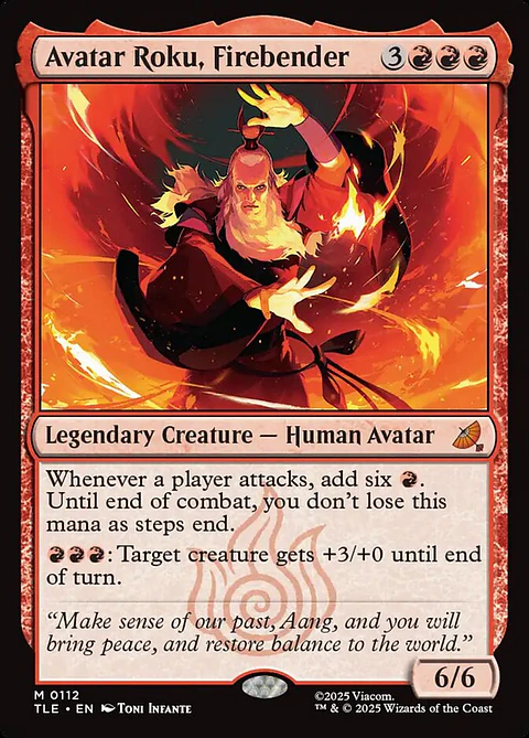 Avatar Roku, Firebender | Inglés | NM | TLE