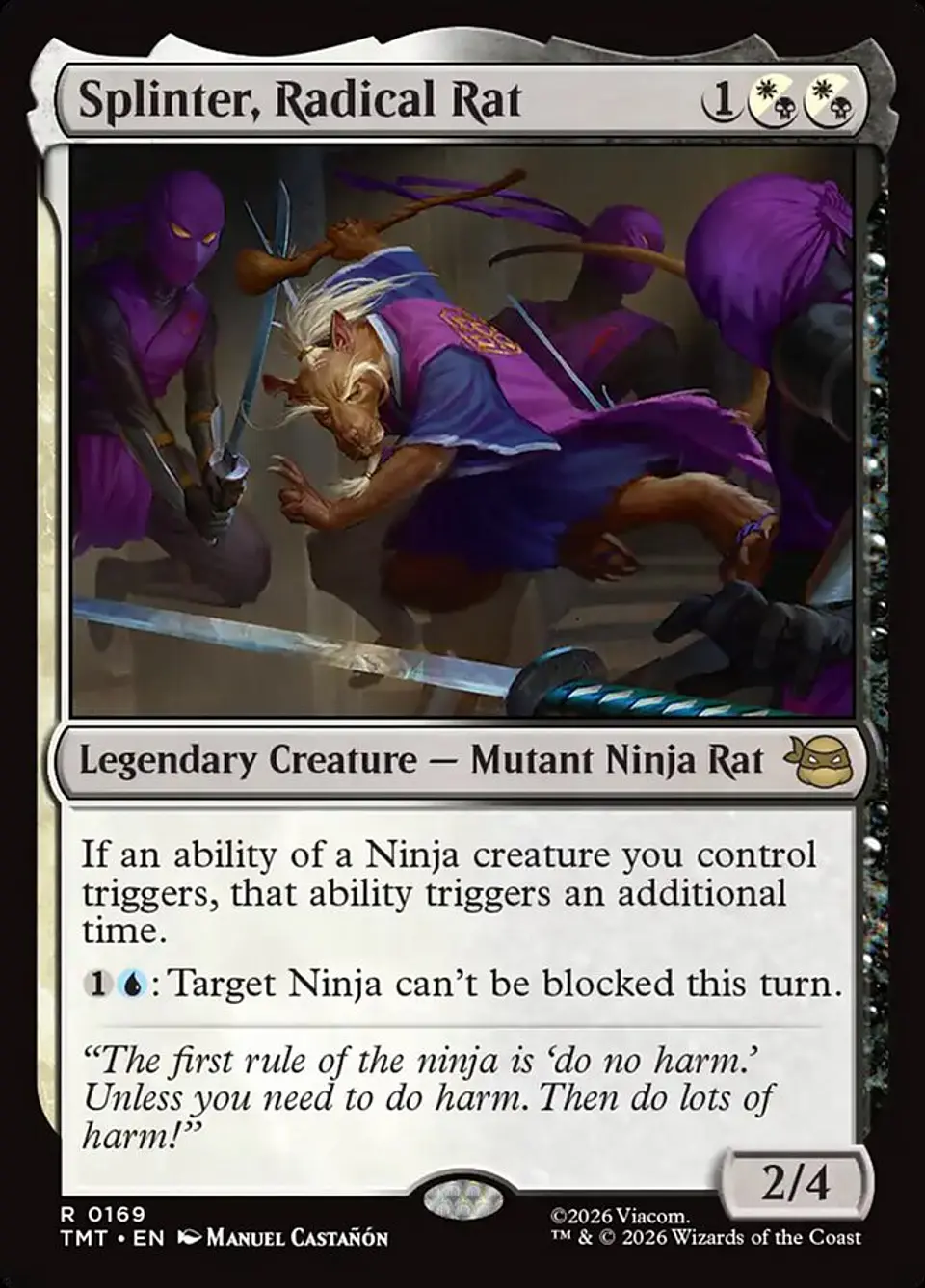 Splinter, Radical Rat | Español | NM | TMT 1