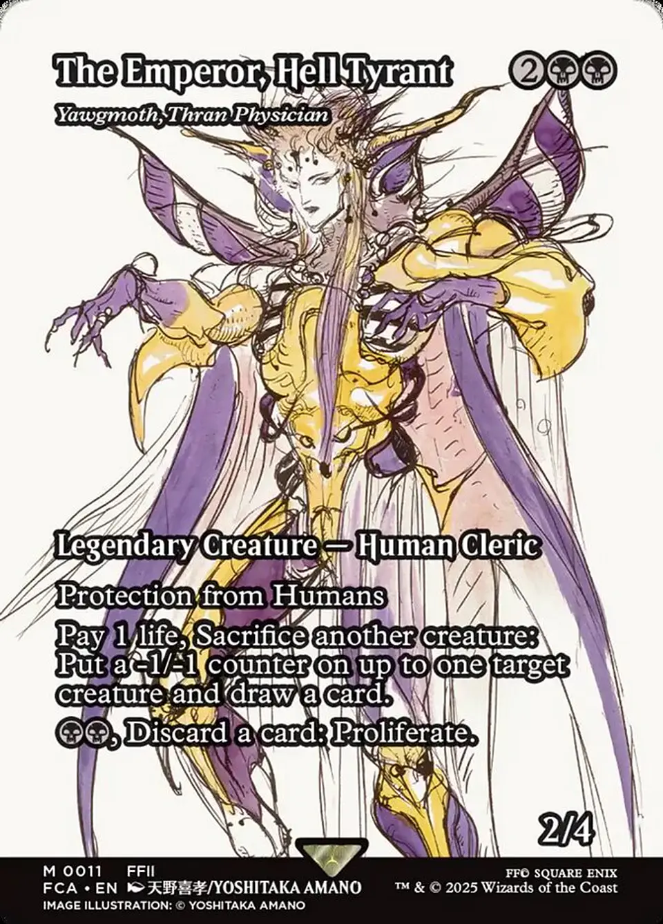 Yawgmoth, Thran Physician (Borderless) | Inglés | NM | FCA 1