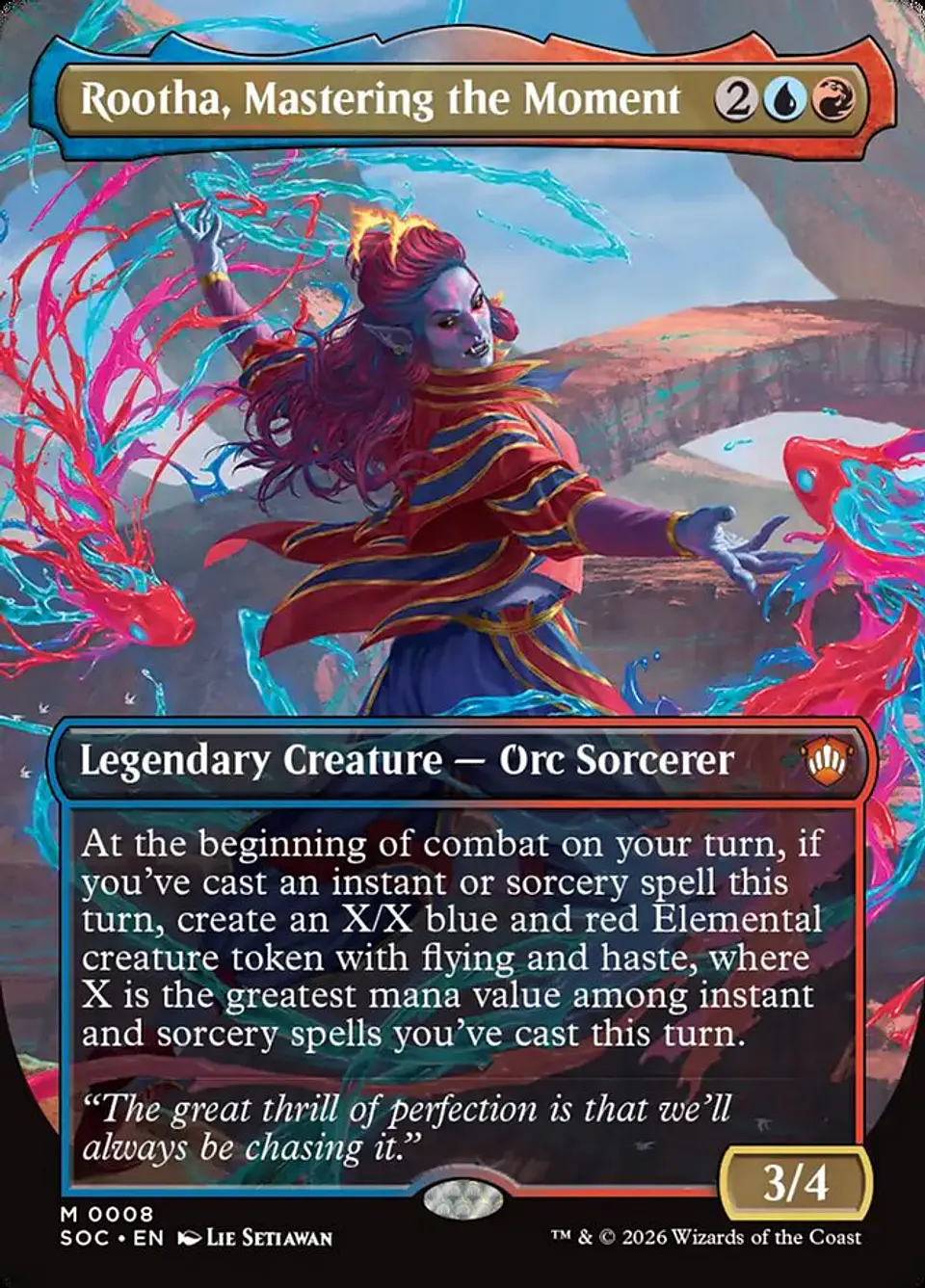 Rootha, Mastering the Moment (Borderless foil) | Inglés | NM | SOC 1