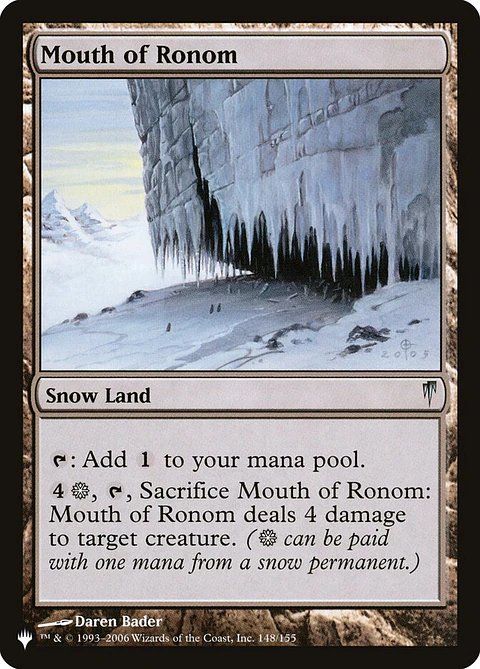 Mouth of Ronom | Inglés | NM | PLST