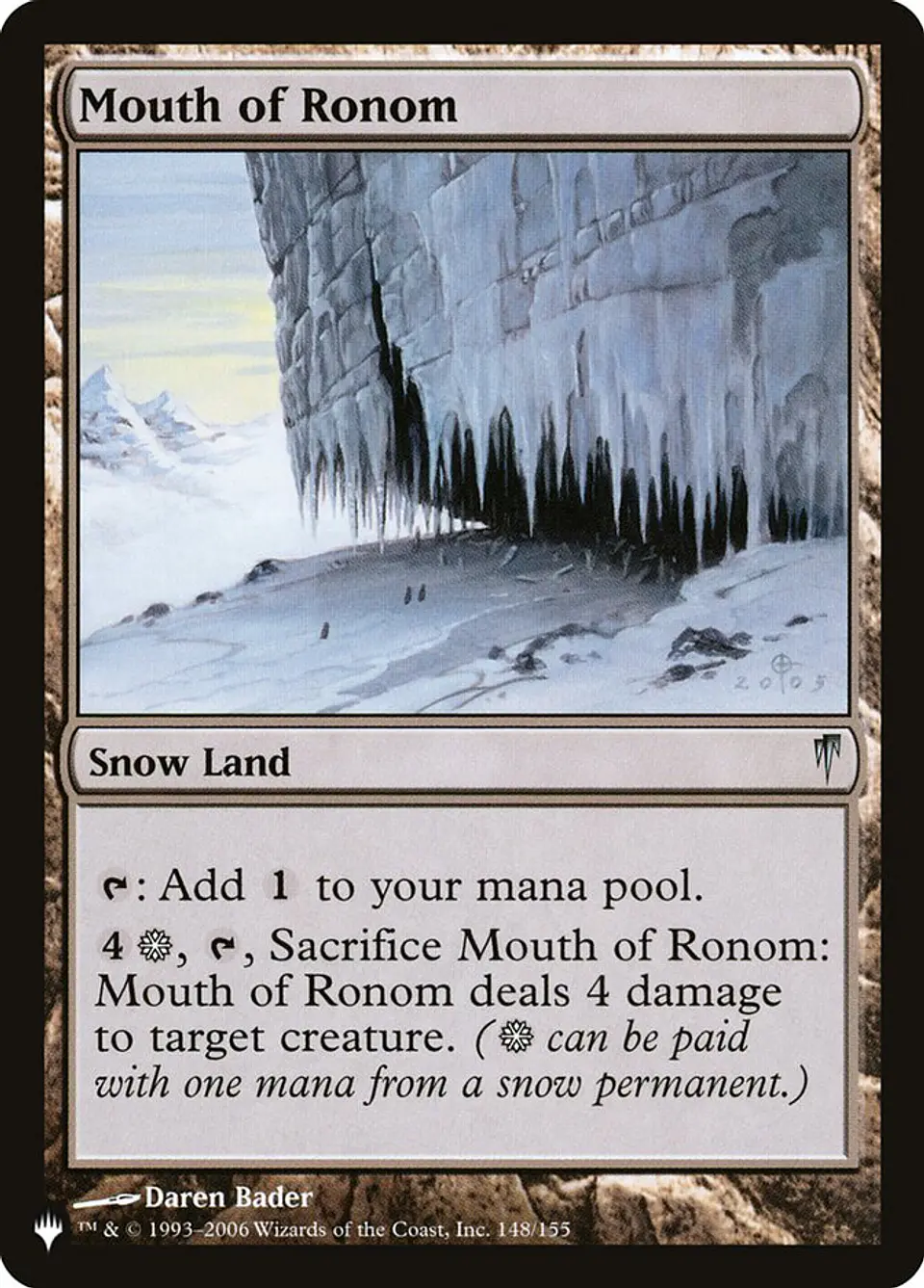 Mouth of Ronom | Inglés | NM | PLST 1