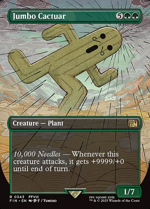 Jumbo Cactuar (Borderless) | Inglés | NM | FIN