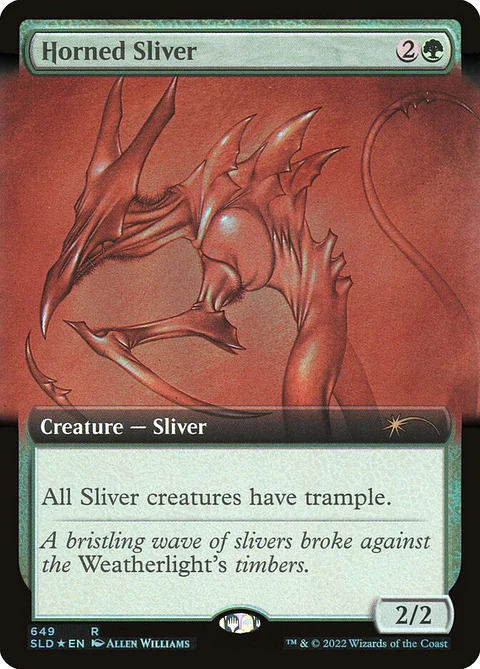 Horned Sliver (Extended Art foil) | Inglés | NM | SLD