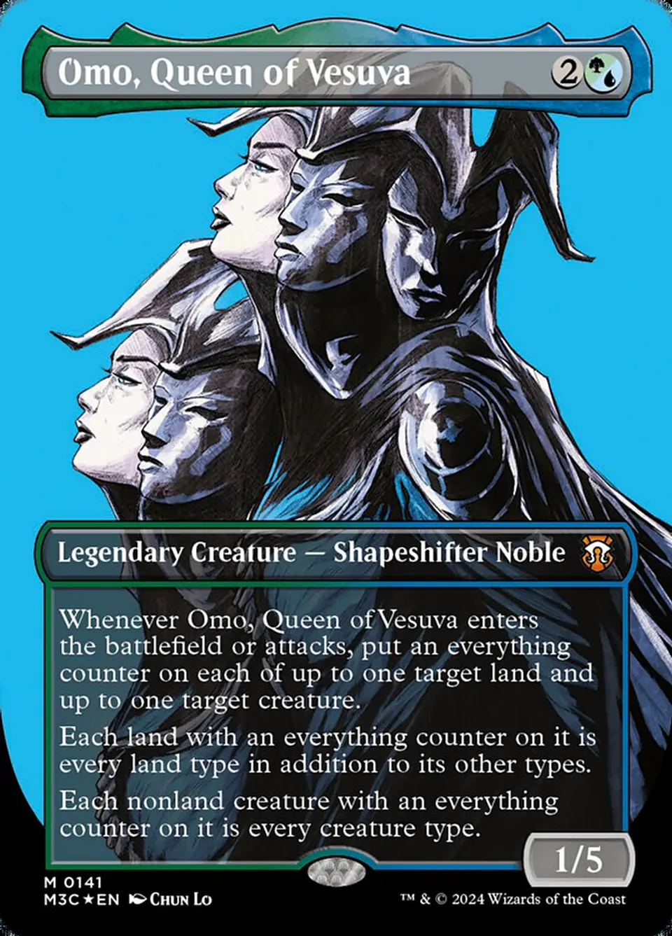 Omo, Queen of Vesuva (Borderless foil) | Inglés | NM | M3C 1