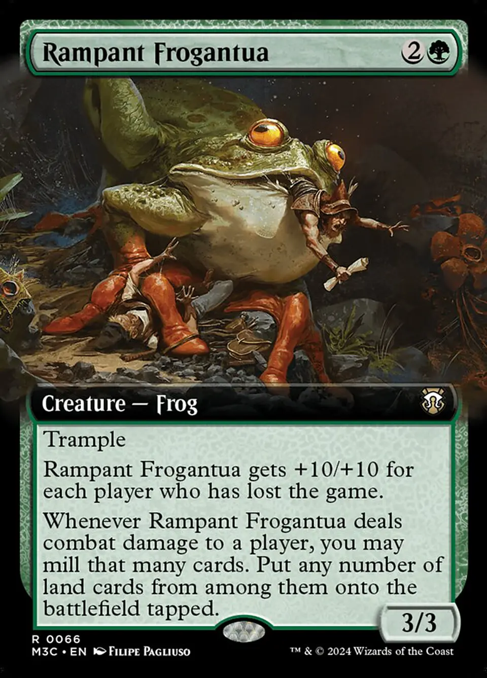 Rampant Frogantua (Extended Art foil) | Inglés | NM | M3C 1