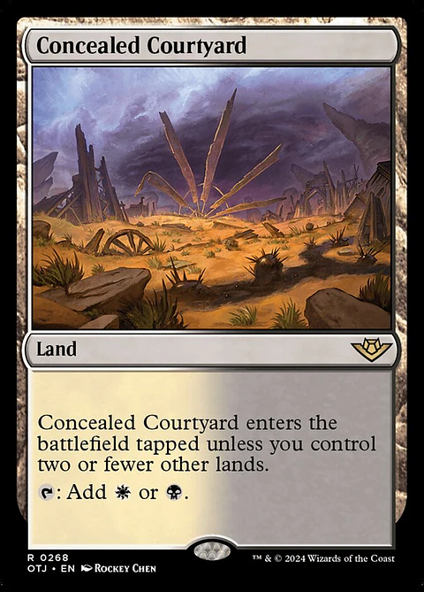 Concealed Courtyard (foil) | Español | NM | OTJ