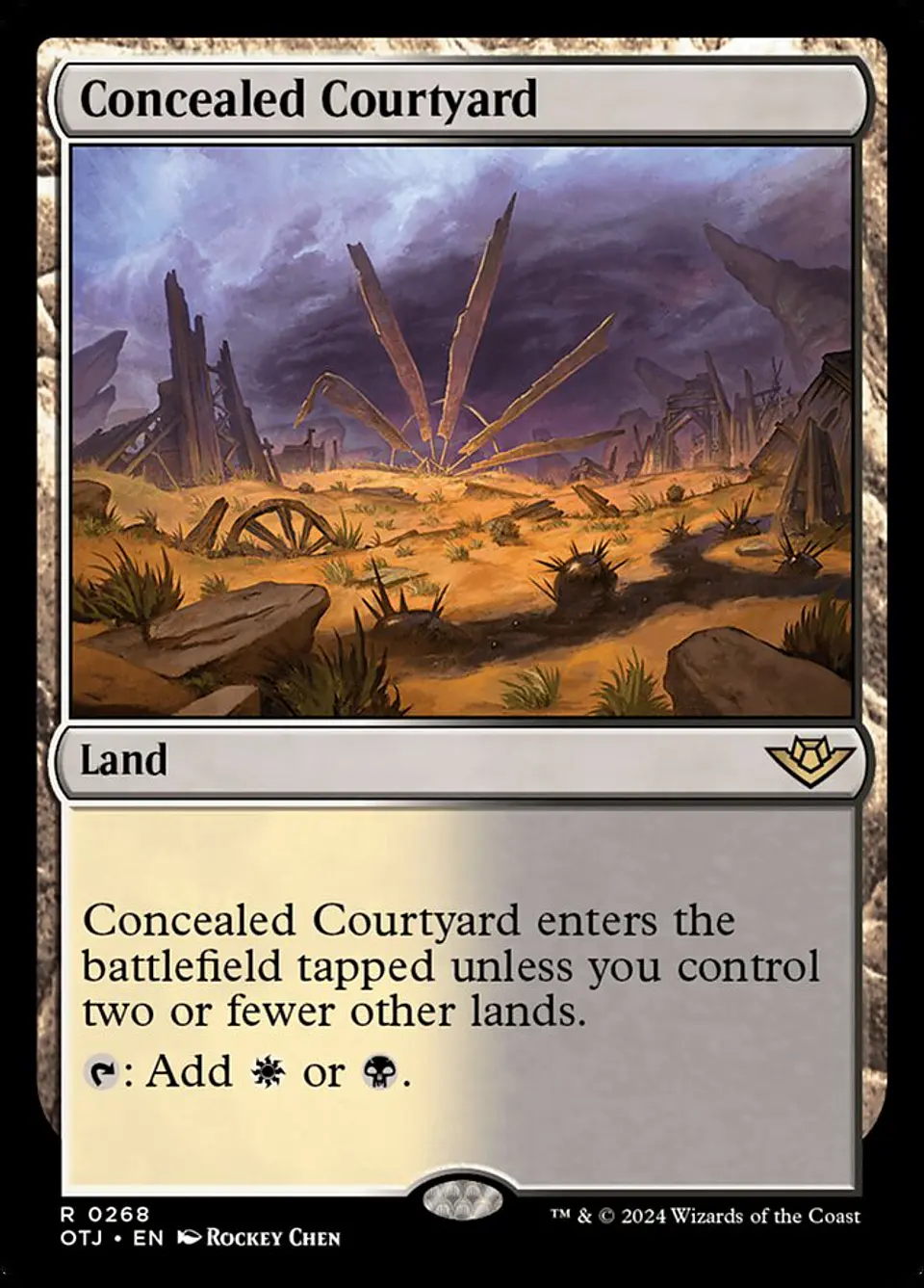 Concealed Courtyard (foil) | Español | NM | OTJ 1