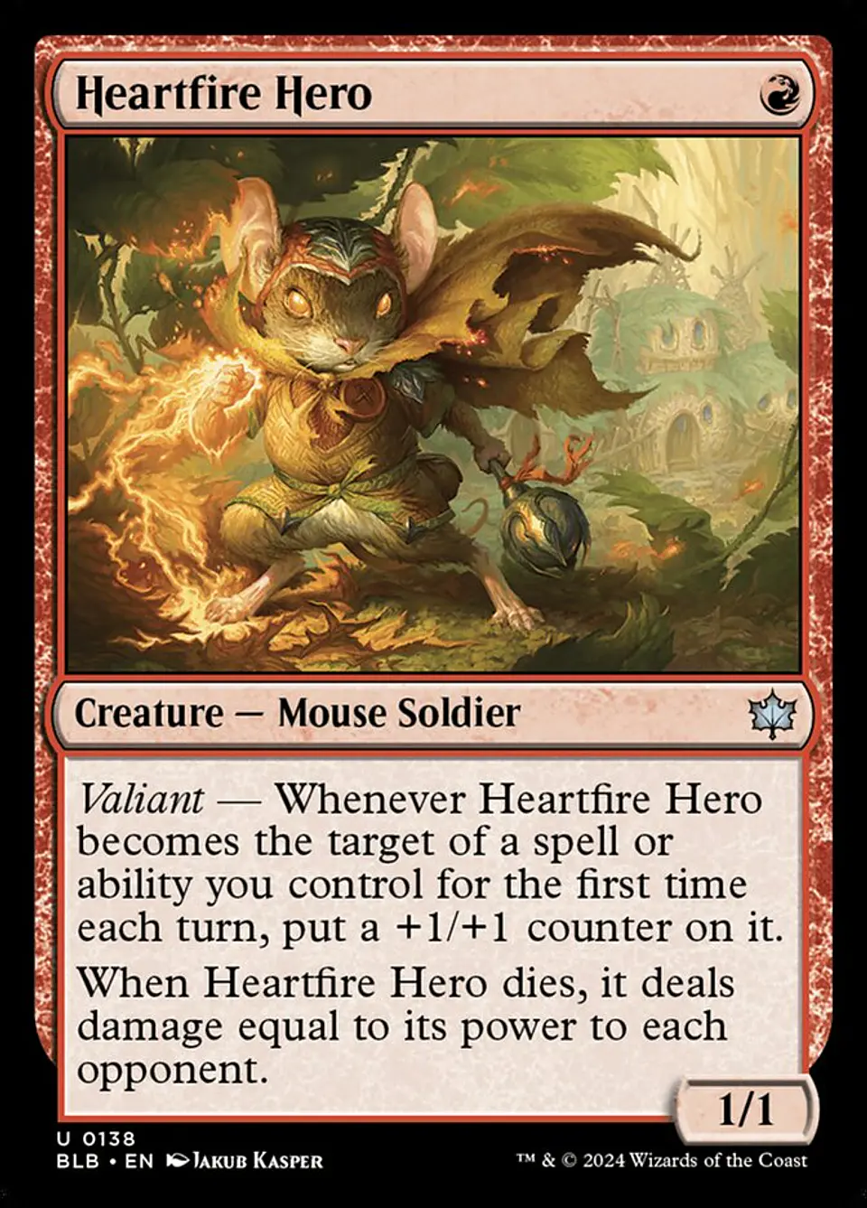 Heartfire Hero | Español | NM | BLB 1