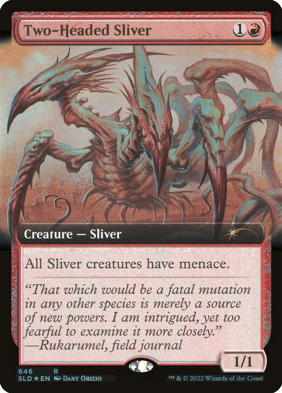 Two-Headed Sliver (Extended Art foil) | Inglés | NM | SLD 1