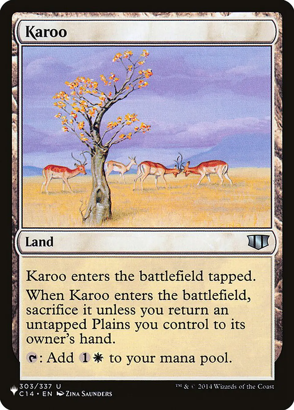 Karoo | Inglés | NM | PLST 1