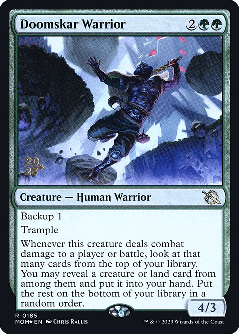 Doomskar Warrior (Launch foil) | Español | NM | PMOM