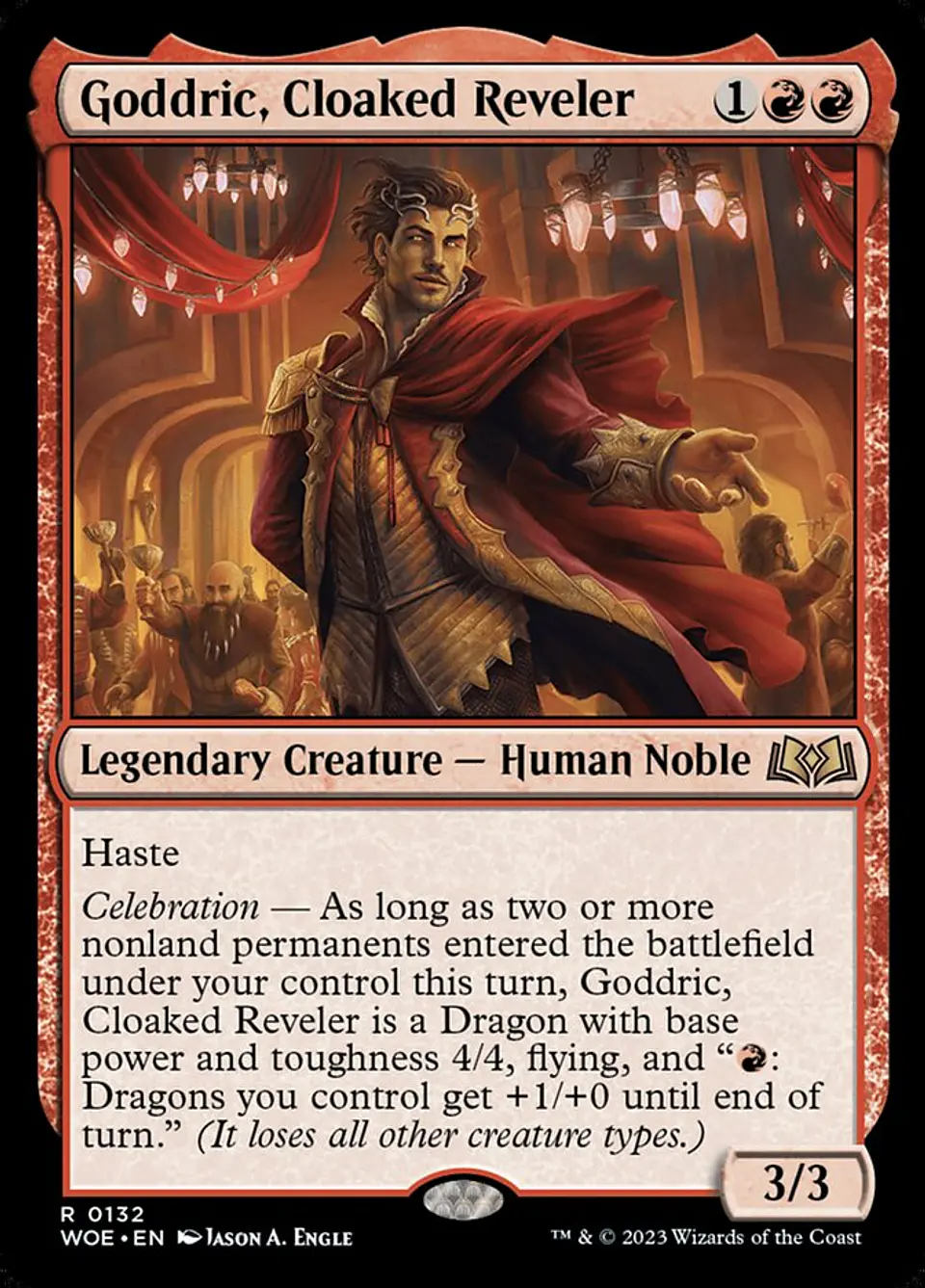 Goddric, Cloaked Reveler | Español | NM | WOE 1