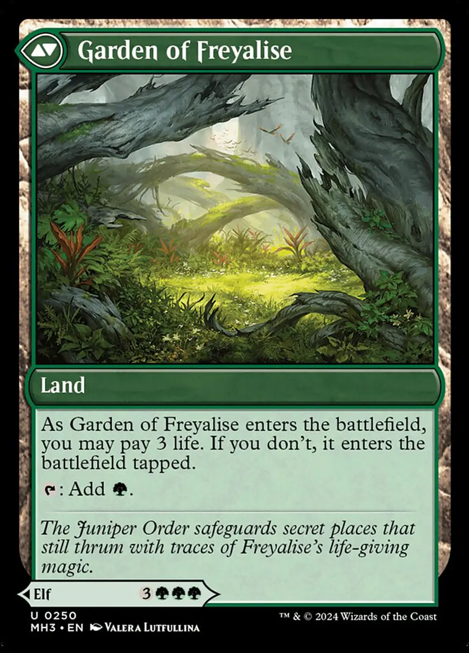 Disciple of Freyalise // Garden of Freyalise | Español | NM | MH3 2