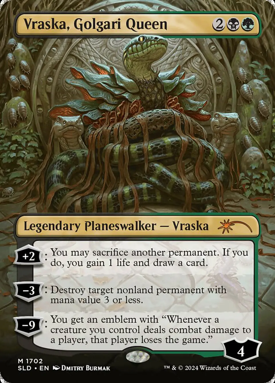 Vraska, Golgari Queen (Borderless foil) | Inglés | NM | SLD 1