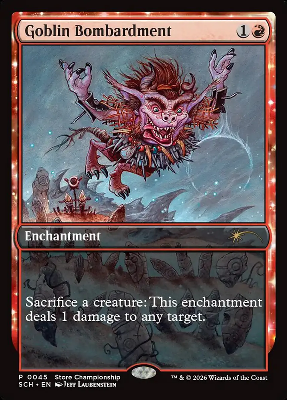 Goblin Bombardment (Store Championship) | Inglés | NM | SCH 1