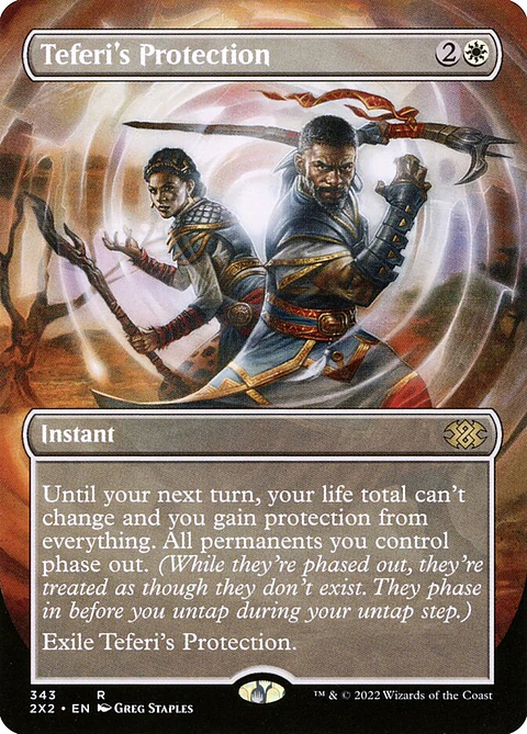Teferi's Protection (Borderless foil) | Inglés | NM | 2X2