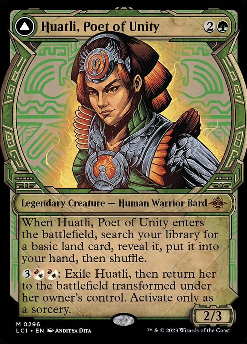 Huatli, Poet of Unity // Roar of the Fifth People (Showcase) | Español | NM | LCI 1