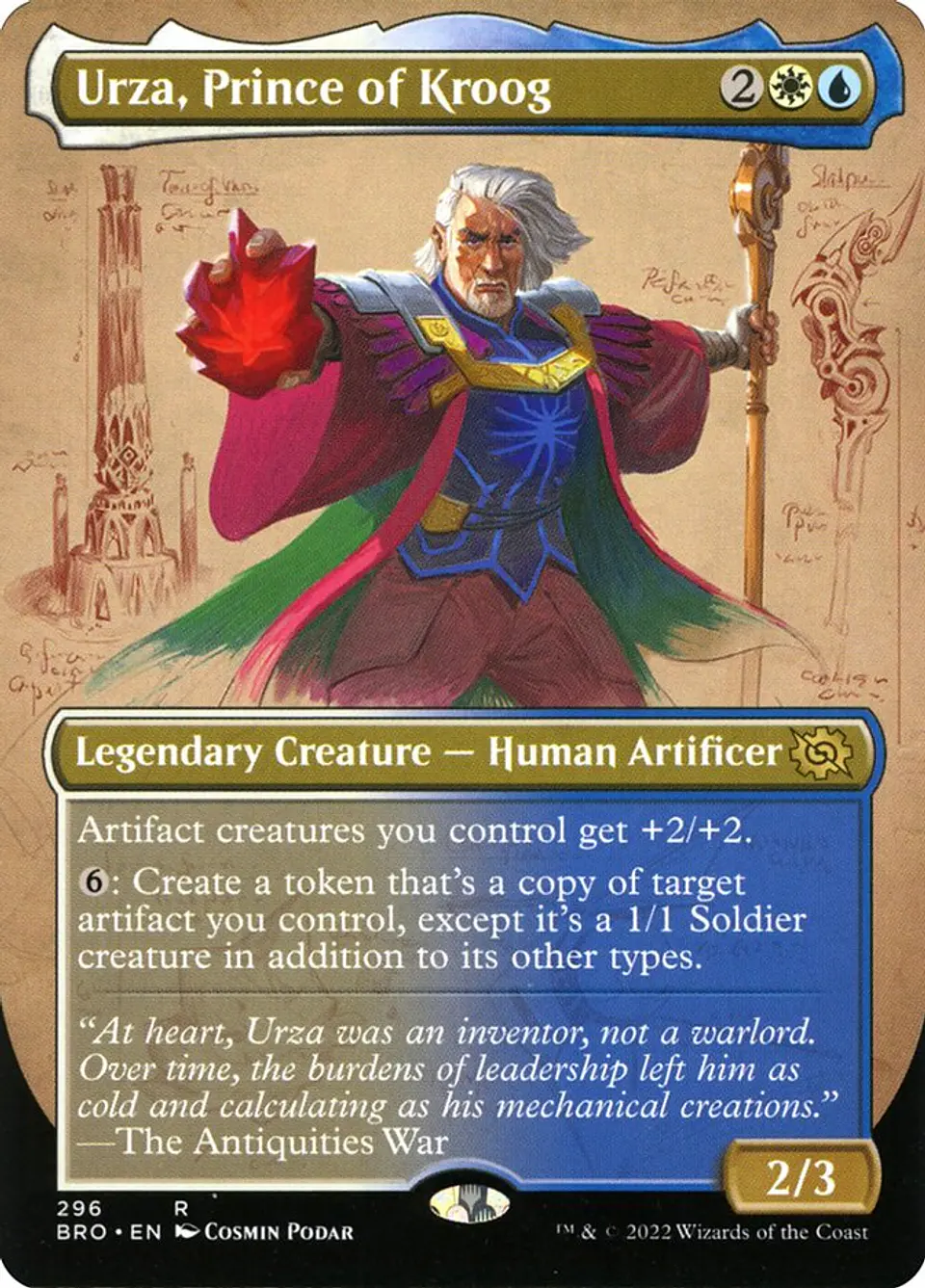 Urza, Prince of Kroog (Borderless) | Español | NM | BRO 1
