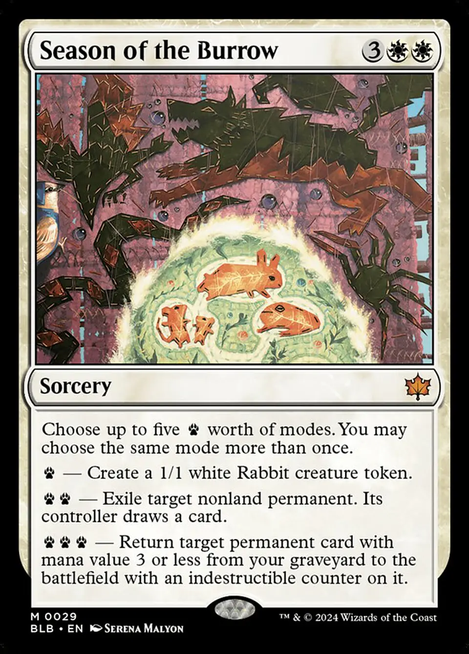 Season of the Burrow | Español | NM | BLB 1