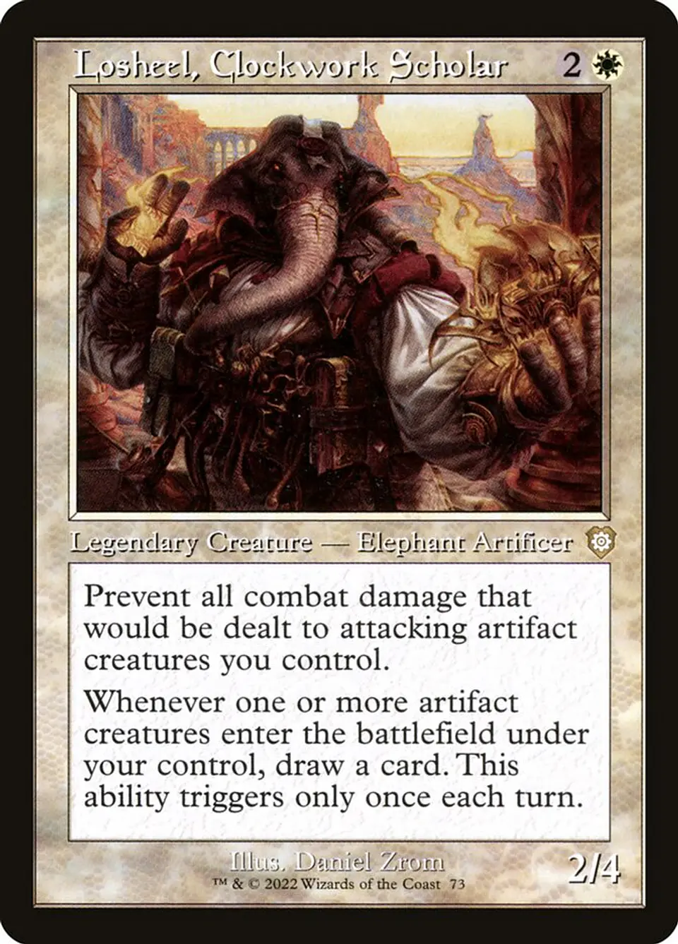 Losheel, Clockwork Scholar (Retro Frame) | Español | NM | BRC 1